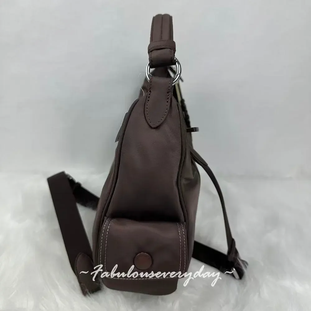 Coach Cargo Shoulder Bag Crossbody In rPET/Silver/Maple CDU54 NWT